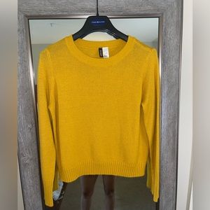 yellow h&m sweater
